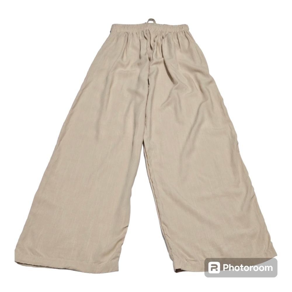 Wide Leg Drawstring Pants - Picture 3 of 7